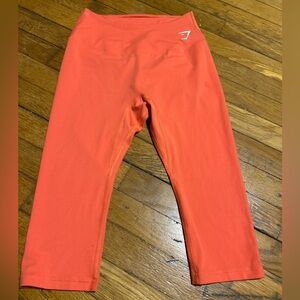 Gymshark Coral Cropped Leggings M